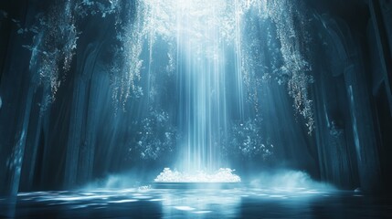 light waterfall