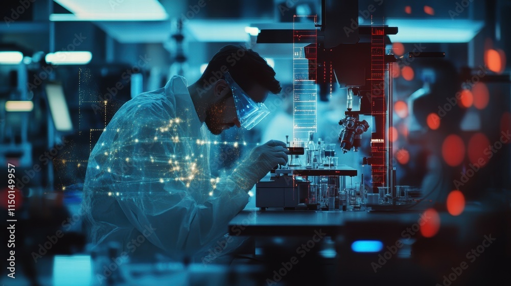 Poster ai-driven robot collaborates with humans in lab technology development