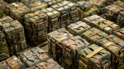 Supply Depot: A storage hub for essential materials, designed for quick distribution in military, disaster relief, or emergency response situations.
