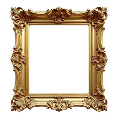 Golden ornate frame with intricate details