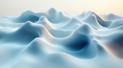 Obraz premium abstract 3d rendering of surface with waves on white background futuristic background design for poster cover banner placar