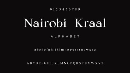 Modern Bold Font. Sans Serif Font. Regular Uppercase Lowercase Typography urban style alphabet fonts for fashion, sport, technology, digital, movie, logo design, vector illustration