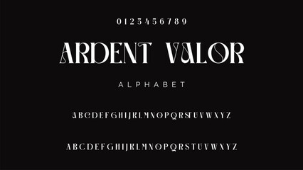 Modern Bold Font. Sans Serif Font. Regular Uppercase Lowercase Typography urban style alphabet fonts for fashion, sport, technology, digital, movie, logo design, vector illustration