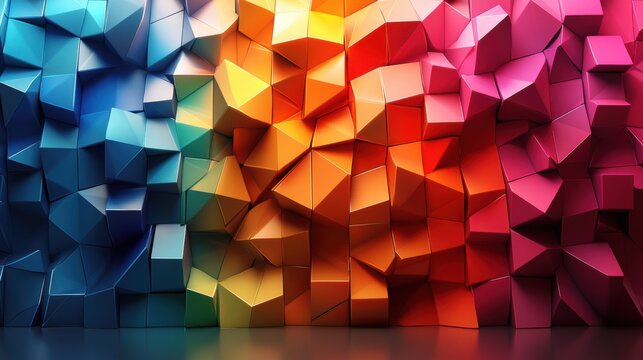 abstract illustration low poly sty