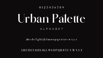 Modern Bold Font. Sans Serif Font. Regular Uppercase Lowercase Typography urban style alphabet fonts for fashion, sport, technology, digital, movie, logo design, vector illustration