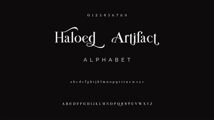 Modern Bold Font. Sans Serif Font. Regular Uppercase Lowercase Typography urban style alphabet fonts for fashion, sport, technology, digital, movie, logo design, vector illustration