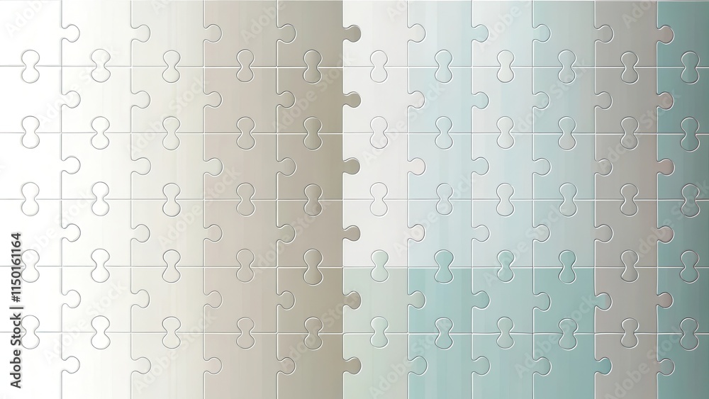 Poster abstract jigsaw puzzle background with gradient color scheme