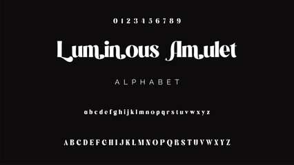 Modern Bold Font. Sans Serif Font. Regular Uppercase Lowercase Typography urban style alphabet fonts for fashion, sport, technology, digital, movie, logo design, vector illustration