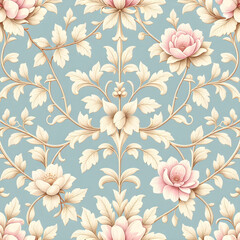 seamless pattern with flowers