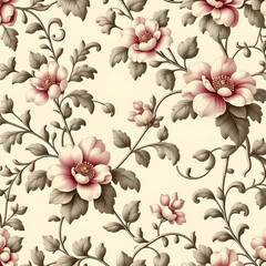 seamless pattern with flowers