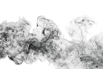 Smoke Flows Gracefully Through Air, Creating Abstract Patterns and Swirls
