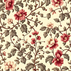 seamless pattern with flowers