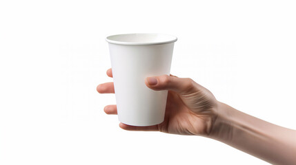 paper cup in hand