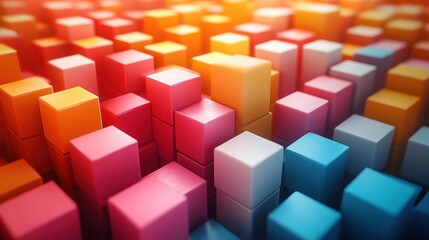 composition of 3d cubes with arro