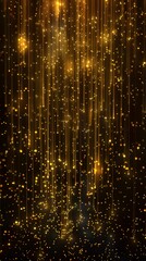 Sparkling golden lights create a dazzling atmosphere for celebrations