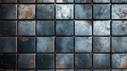 Naklejka premium seamless metallic tiles texture