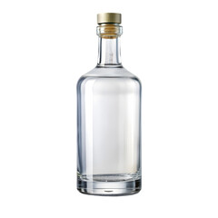 alcoholic clear distilled on transparent background