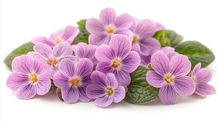 primula close up stock image isolated on a white background primula
