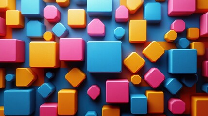 seamless abstract 3d rendering of geometric shapes computer generated loop animation modern background design for poster cover branding banner placard uh