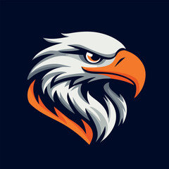 Eagle mascot logo vector illustration