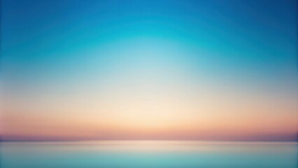 Fototapeta premium Serene Seascape Pastel Sky and Calm Ocean Water at Sunset