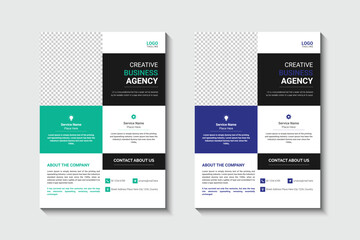 Case study flyer template design
