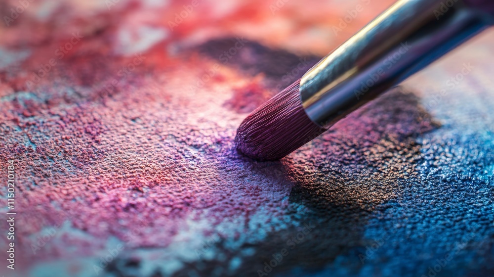 Aufkleber artistic expression through pastel application studio close-up image vibrant environment creative co