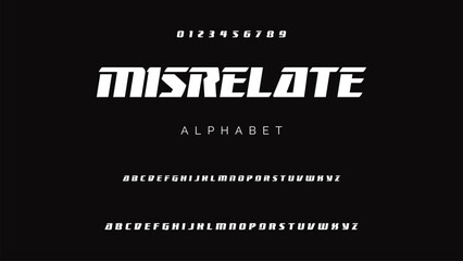 Minimal modern alphabet fonts. Typography minimalist urban digital fashion future creative logo font.