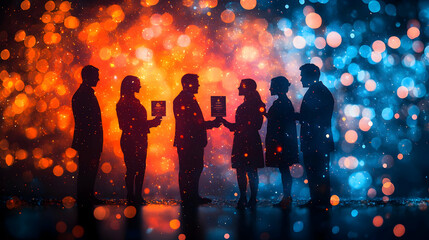 Bokeh Digital Art Employees Award Recognition Corporate Event Image