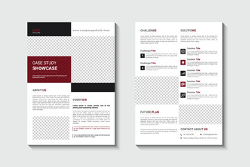 Corporate Business Case Study Flyer Design Template