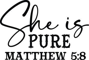 She is Pure Matthew 5:8
