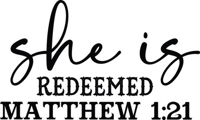 She is Redeemed Matthew 1:21