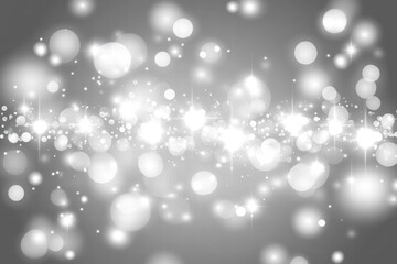 Silver Bokeh Background