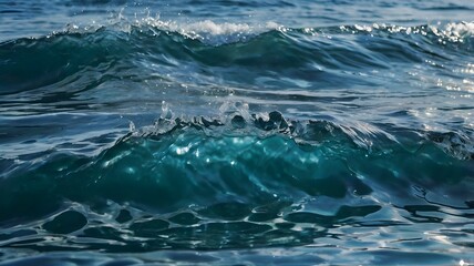 Naklejka premium Sea waves with transparent background 