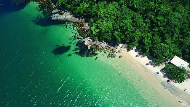 Paradise scenery of Paraty, Rio de Janeiro, Brazil.
