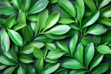 Obraz premium Lush Green Leaves Background