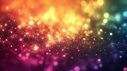 Colorful Bokeh Glitter Background