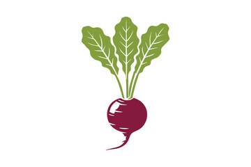 minimalist beet root food vector silhouette black color in white background