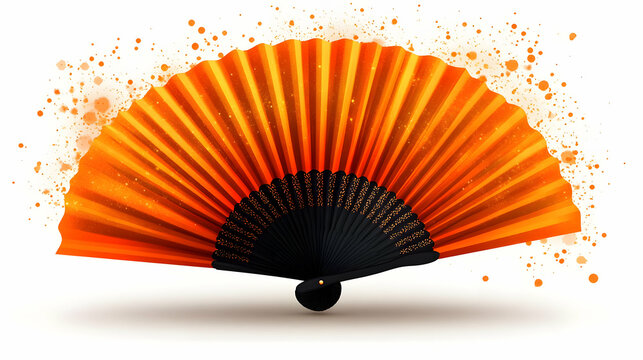 Traditional Indian Hand Fan (Pankha) Vector Illustration for Cultural Designs and Makar Sankranti