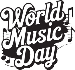 World music day T-shirt design