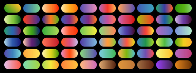 Gradient color palettes collection bundle