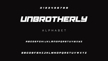 Creative geometric modern urban alphabet font. Digital abstract futuristic, fashion, sport, minimal technology typography.