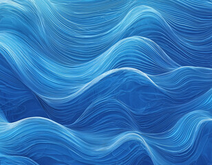 Fototapeta premium Blue Wave Abstract