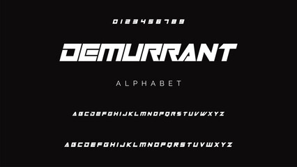 Creative font. Modern abstract digital tech font. Logo creative font, type, technology, movie, digital, music, movie. Fonts and illustration in vector format.