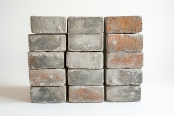 Fototapeta premium Sequential Arrangement of Textured Building Materials