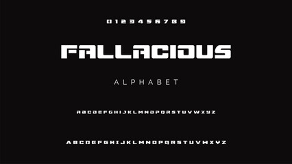 Creative font. Modern abstract digital tech font. Logo creative font, type, technology, movie, digital, music, movie. Fonts and illustration in vector format.