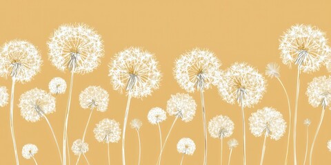 Elegant dandelionthemed sympathy card for funeral support and comfort. Concept Sympathy Card Design, Elegant Dandelion Illustration, Funeral Support, Comforting Message
