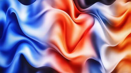 Obraz premium Abstract Dripping Paint and Vibrant Wave Patterns with Futuristic Geometric Designs