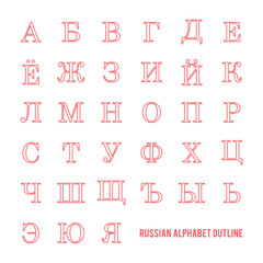 Russian Letter icons set Cyrillic Alphabet design vector template illustration.