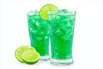 Fototapeta premium Lime soda drink